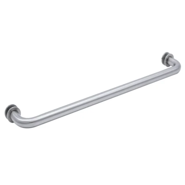 STB18"/24" Tubular Single Sided Towel Bar For Glass With Metal Washer Single Pull - Image 2