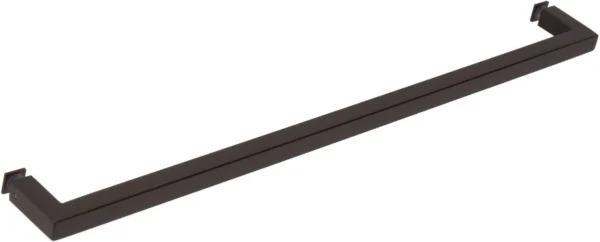 SQ18"/24" Square Corner Single Side Towel Bar for Glass Shower Doors - Image 2