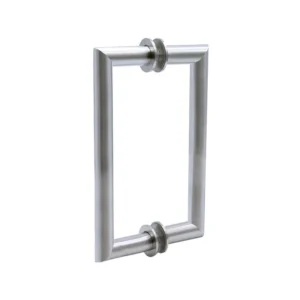 MT6"/8" Mitered Round Tubing Mitered Corner Back-To-Back Pull Handle