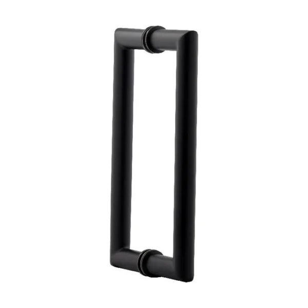 MT6"/8"  Mitered Round Tubing Mitered Corner Back-To-Back Pull Handle - Image 3