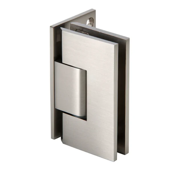VE044 Heavy Duty Wall Mount Offset Back Plate Square Shower Hinge - Image 2