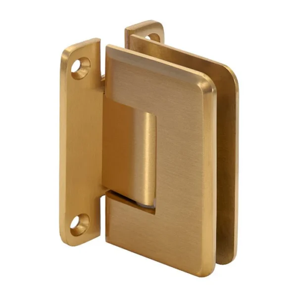 PL037H Extra Heavy Duty Beveled Wall Mount 'H' Back Plate Shower Hinge - Image 2
