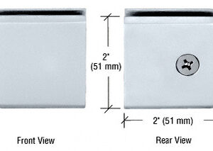 BCL1 Beveled Style Notch-in-Glass Fixed Panel U-Clamp Glass Bracket Glass Clip