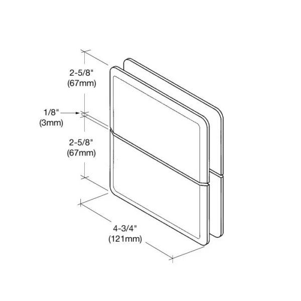 SRPR02 Senior Prma 02 Series Beveled Glass-to-Glass Mount Pivot Hinge - Image 5