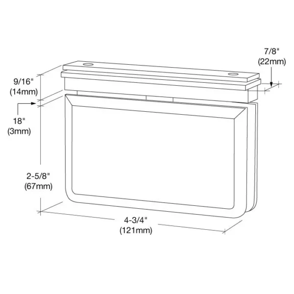 SRPR06 Senior Prma 06 Series EZ-Adjust Beveled Top Mount Pivot Hinge - Image 5