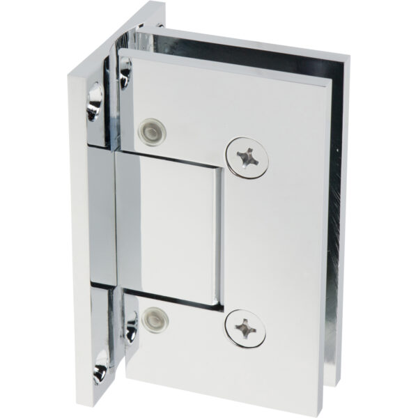 GE337 Standard Adjustable Square Corner Wall Mount Full Back Plate Shower Hinge - Image 4