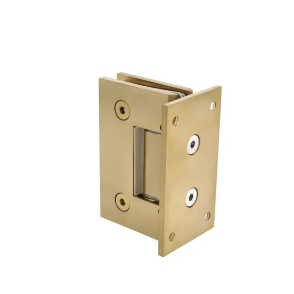 GE337 Standard Adjustable Square Corner Wall Mount Full Back Plate Shower Hinge - Image 3