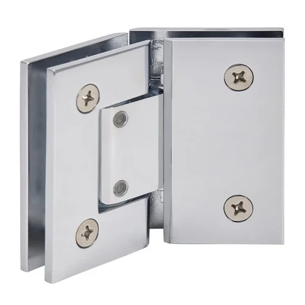 GE345 Standard Adjustable Square Corner 135 Degree Glass to Glass Shower Hinge