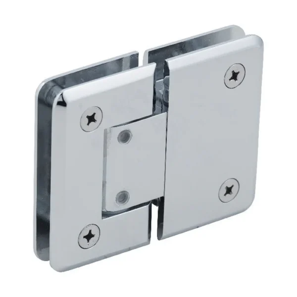 CO380 Adjustable Heavy Duty Beveled 180º Glass-to-Glass Shower Hinge - Image 2