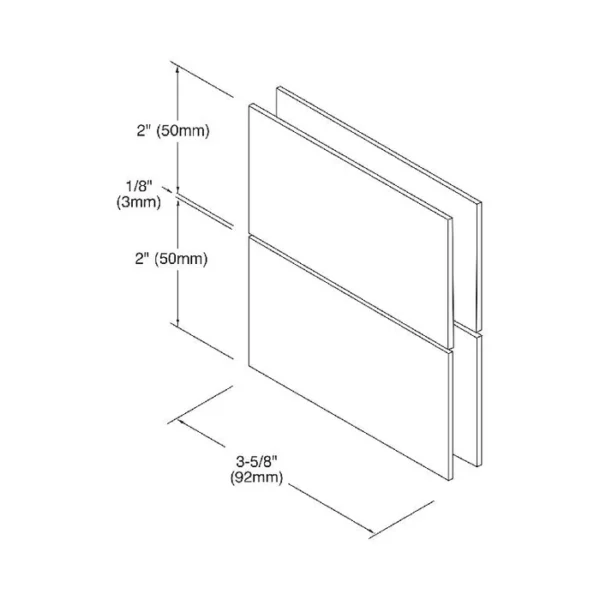 CA02 Standard Duty Glass-to-Glass Glass-to-Fixed Transom Mount Shower Privot Hinge - Image 6