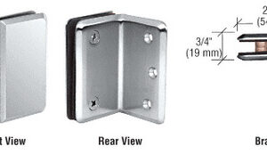 PI90 Pina and Prma Series Wall Mount Bracket Shower Glass Clamp