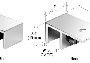 S0CL01 Ceiling Mount "Sleeve Over" Glass Clamp