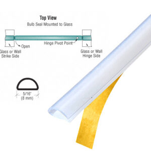 SLB  Translucent Silicone Bulb Seal With/ Without Pre-Applied Tape
