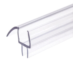 SBW  Clear Bottom Wipe Drip Rail For 1/4" to 1/2" Glass